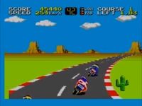 une photo d'Ã©cran de Hang On sur Sega Master System